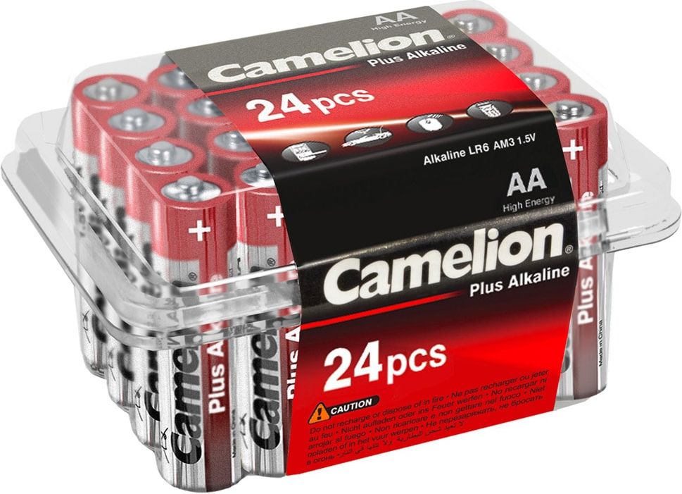 24-pak Camelion Plus Alkaline AAA/LR03-batterier 1,5V