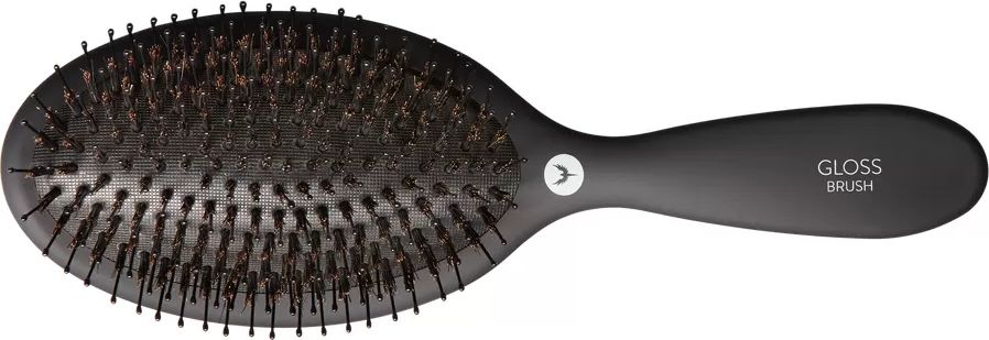 hh simonsen hårbørste - gloss brush - black