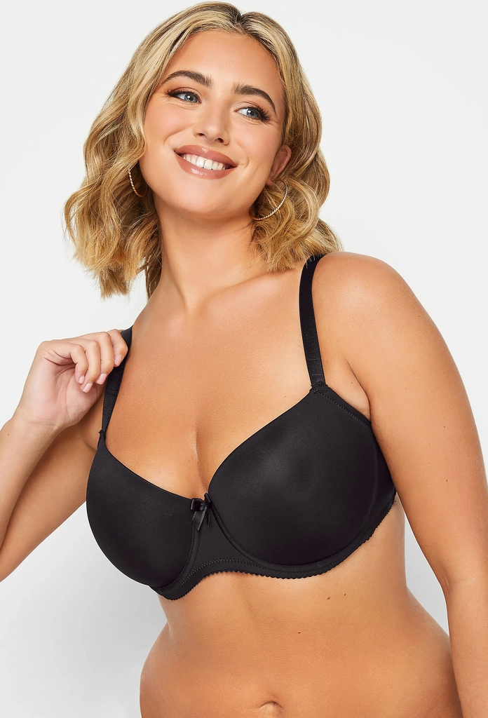 Yours YoMoulded Underwired T-Shirt Bra - Black