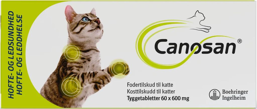 canosan tyggetablet til kat 600 mg60 stk