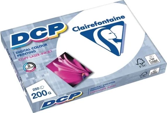 Clairefontaine DCP Paper A4 200g (250 ark) Satin Finish