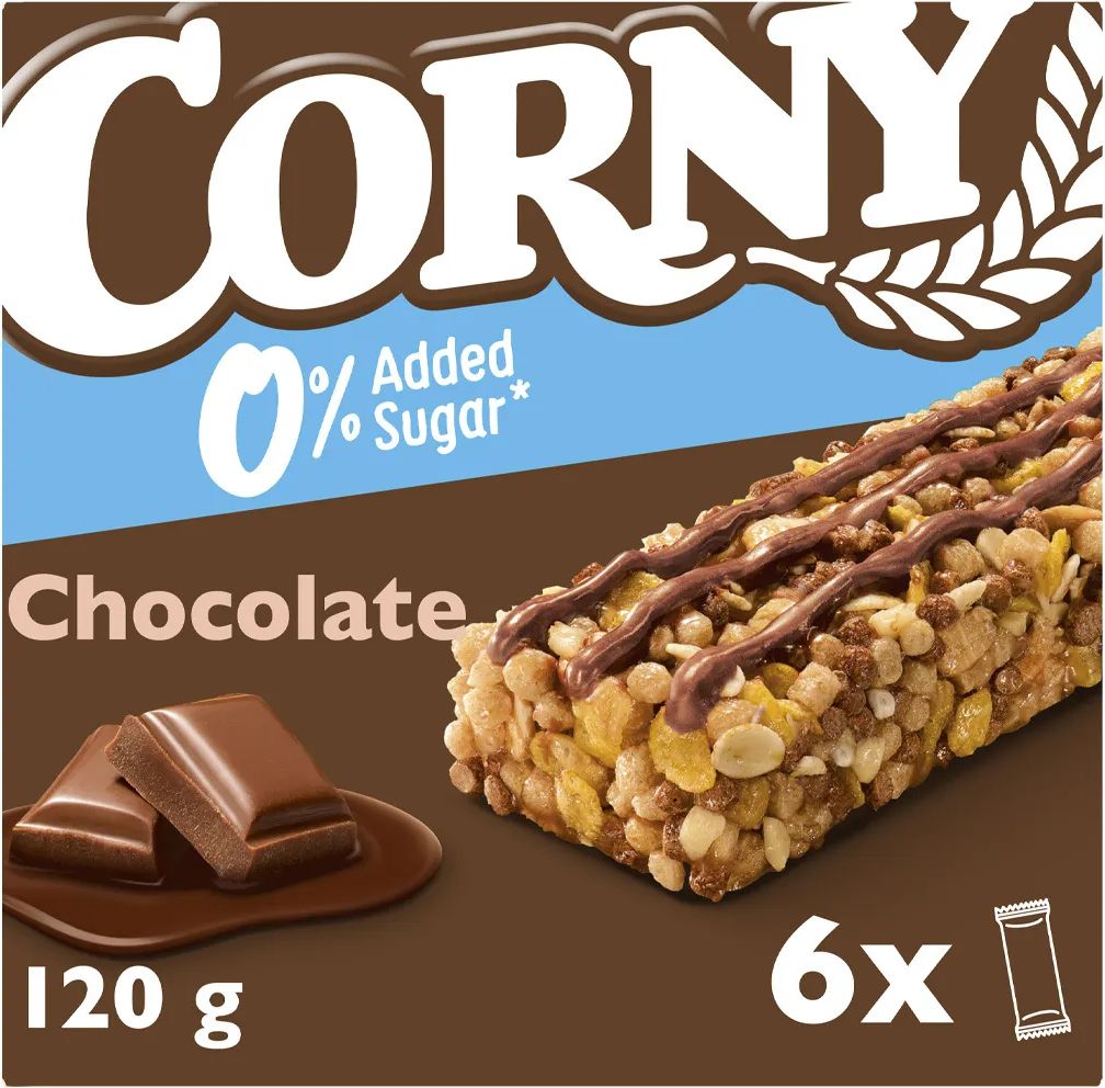 corny 0% added sugar chocolate (6x20 g)