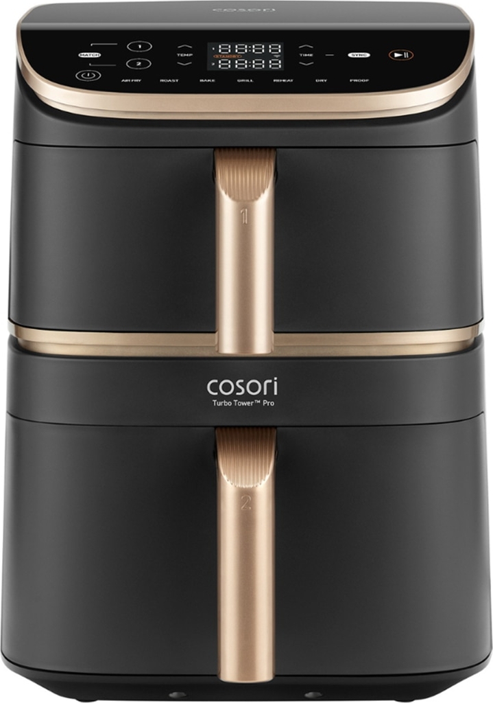 cosori turbo tower pro airfryer kaapafcsseu0246y (sort)