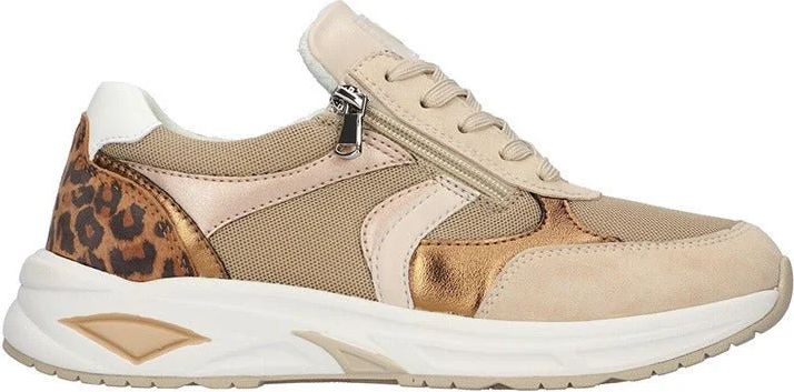 waldläufer damesneaker - beige/leopard