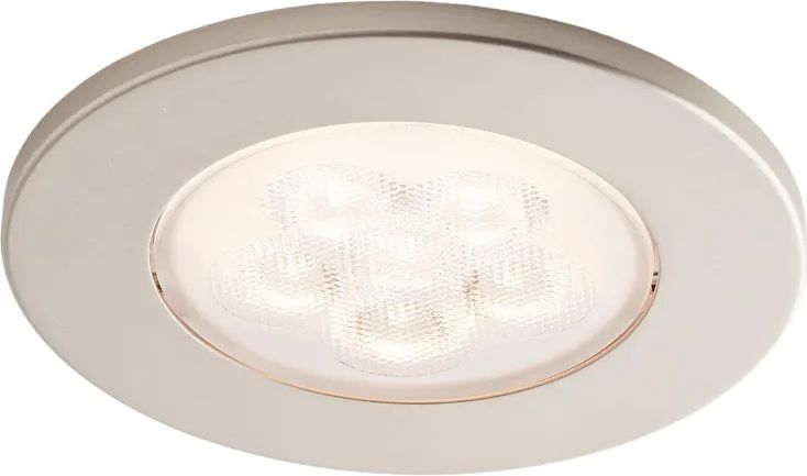 ID-LED spot, 2,3W 3000K, 12V, stål