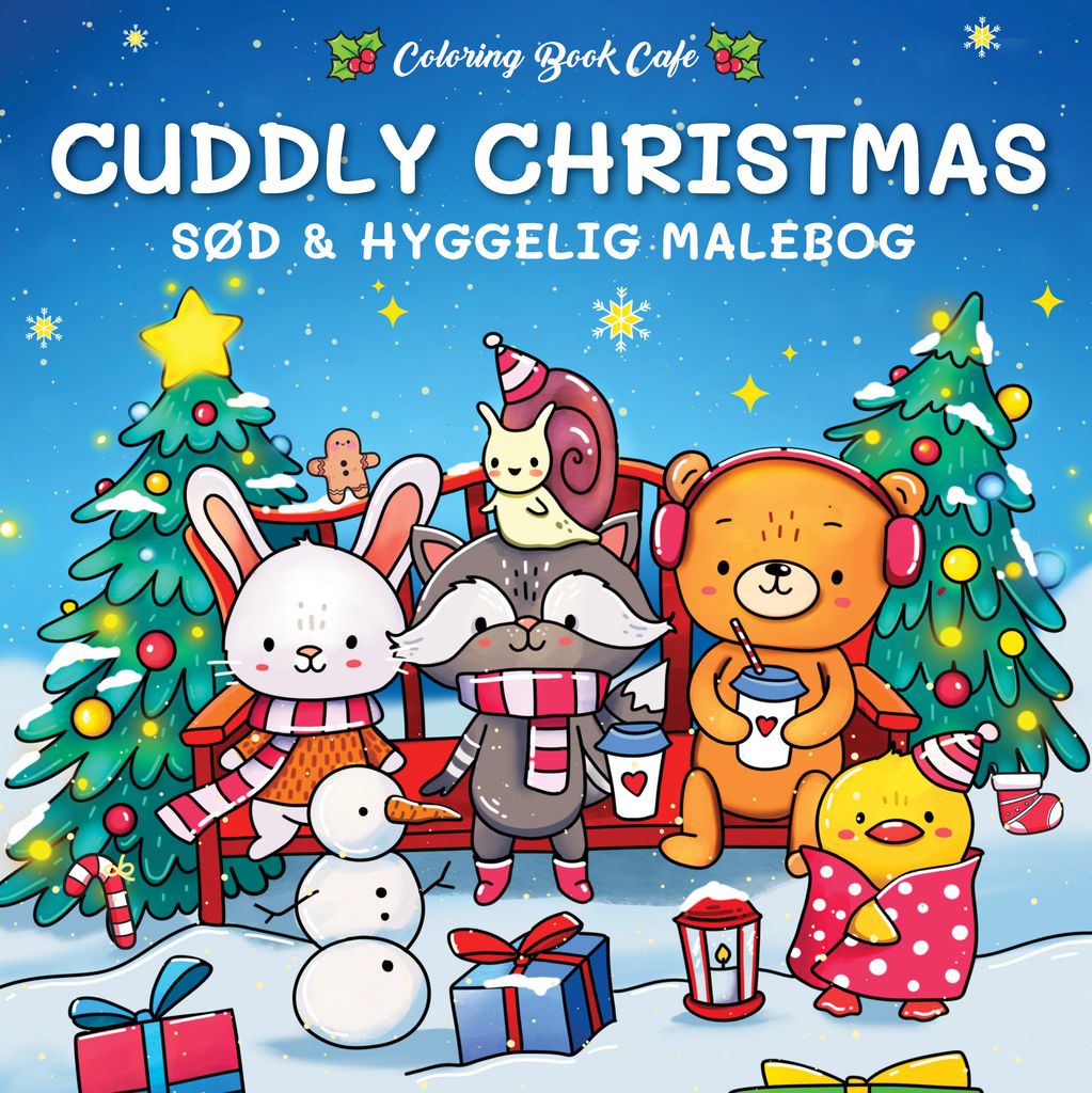 Legind Cuddly Christmas Coloring Book Café Hygge