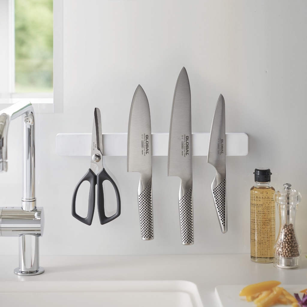 Hvid Knivmagnet Smart Opbevaring