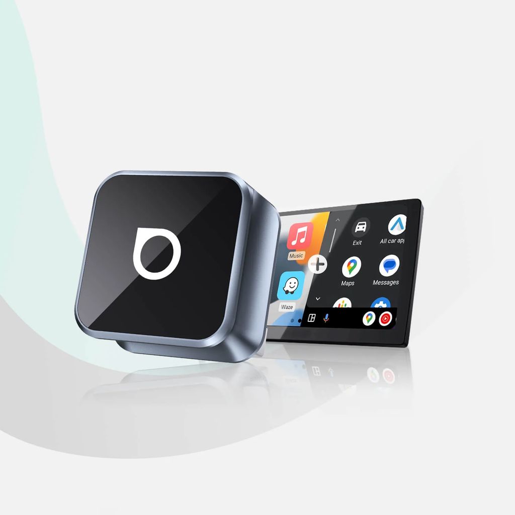 ottocast mini cube 3.0 trådløs carplay/android auto adapter