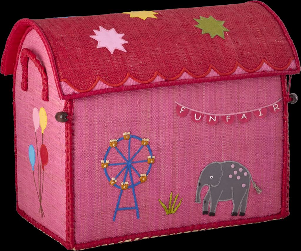 oppbevaringshus fun fair pink - liten 35 x 30 x 23 cm