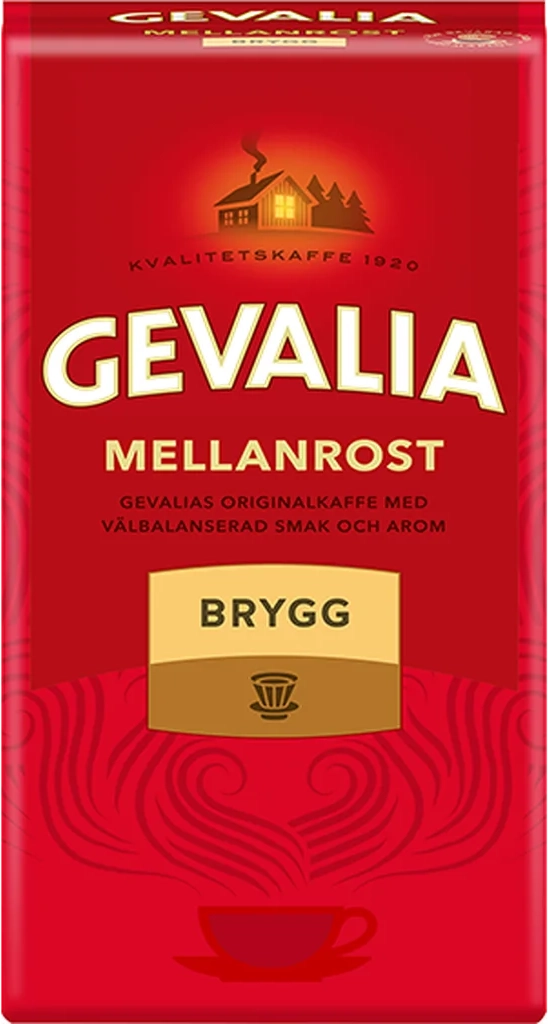 gevalia filterkaffe mellemristet 450 g, 12 stk.