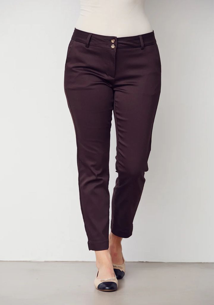 isay chino pant - dark brown