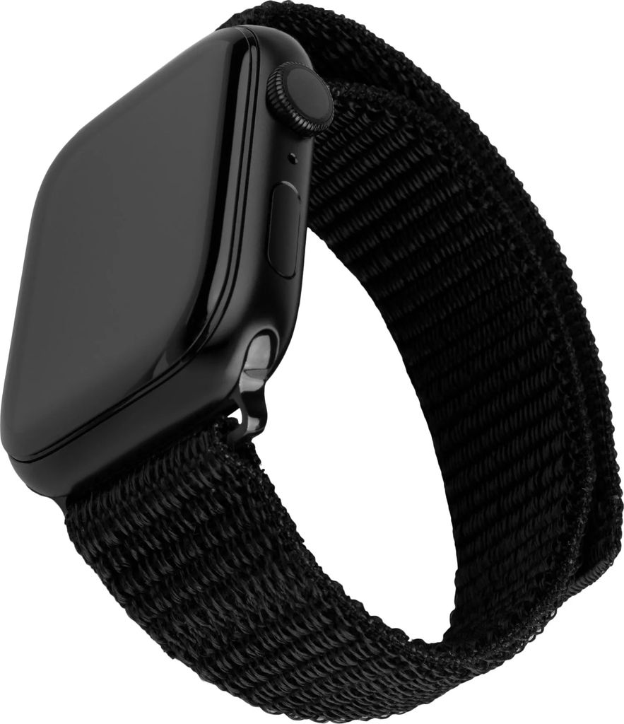 apple watch (42/44/se/45/46/49mm) fixed nylon rem - sort