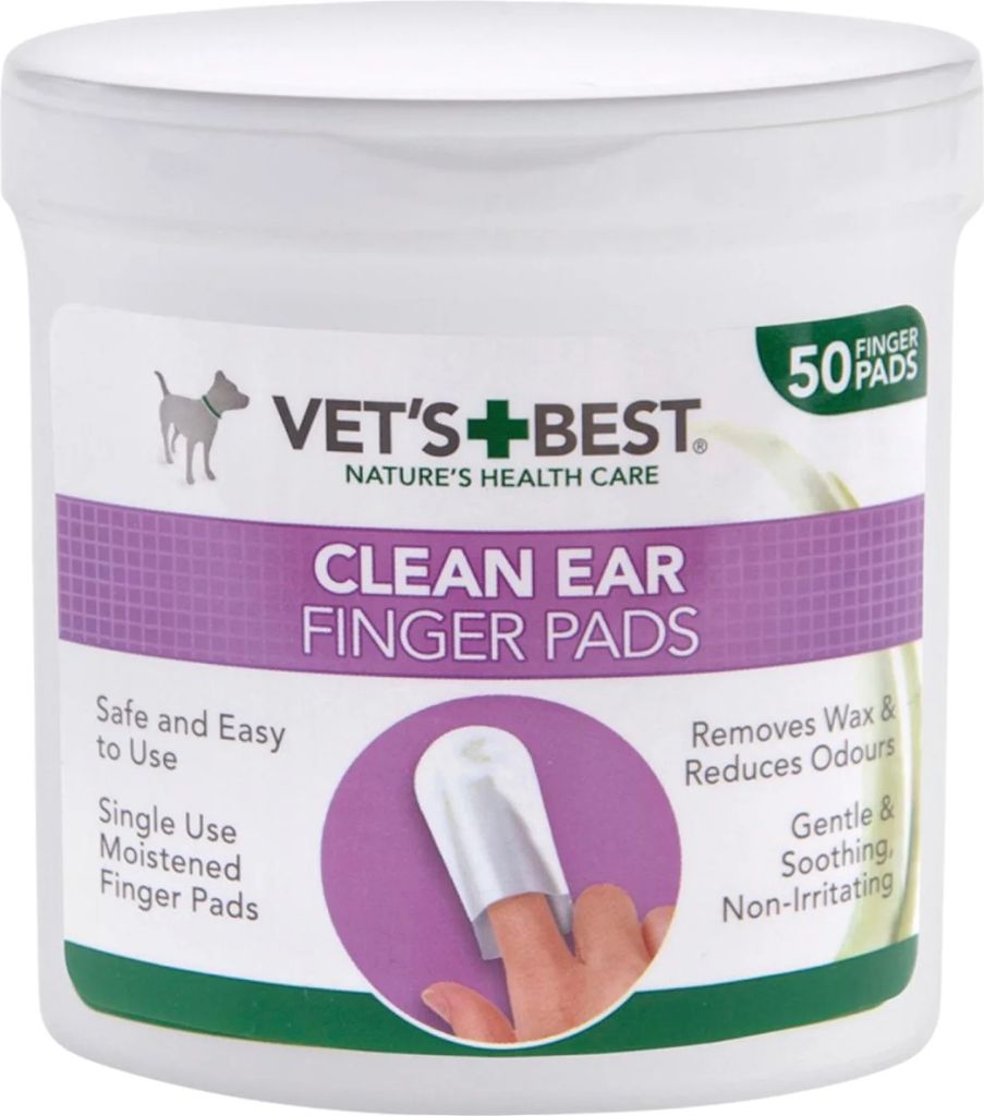 vets best clean fingertut til ørepleje, 50 stk.