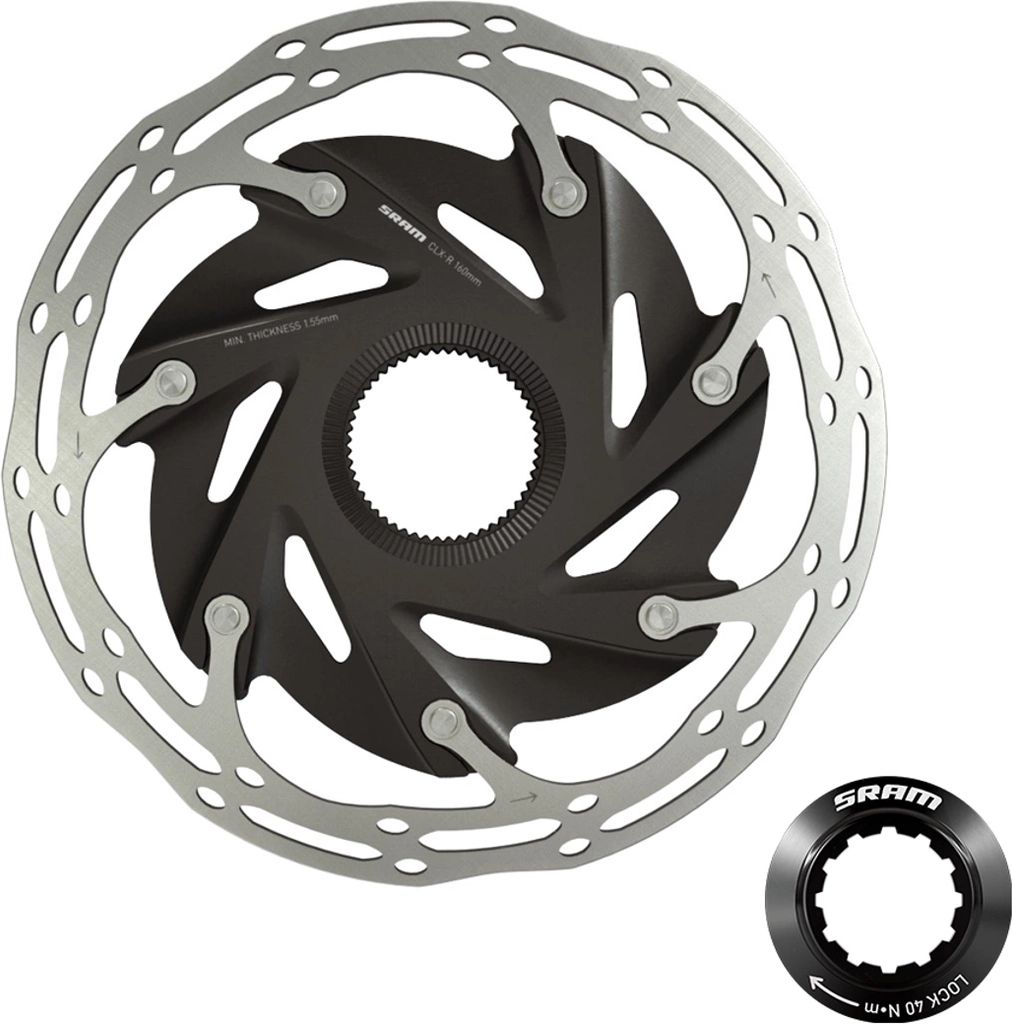 sram rotor centerline xr 2-piece centerlock 160 mm bremseskive