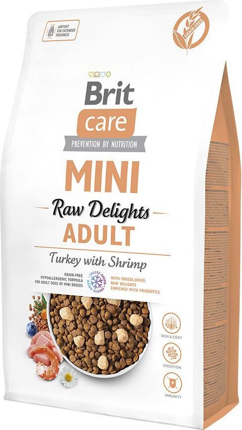 Brit Care Mini Raw Delights Turkey with Shrimp 2 kg