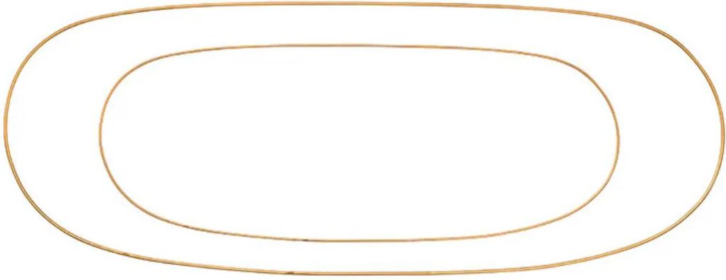 Oval Rings 80-100cm Golden S/2pcs