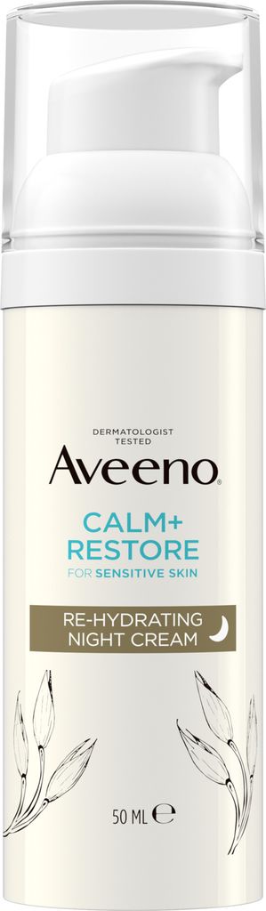 calm + restore re-hydrating night cream - 50 ml.