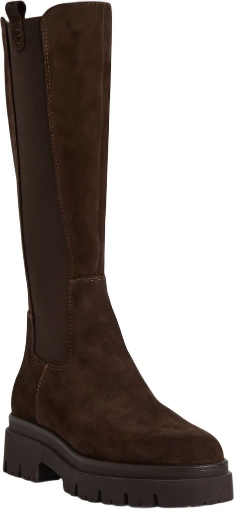 Tamaris 125608-41 Kvinde Mocca Suede Støvler Str 36 