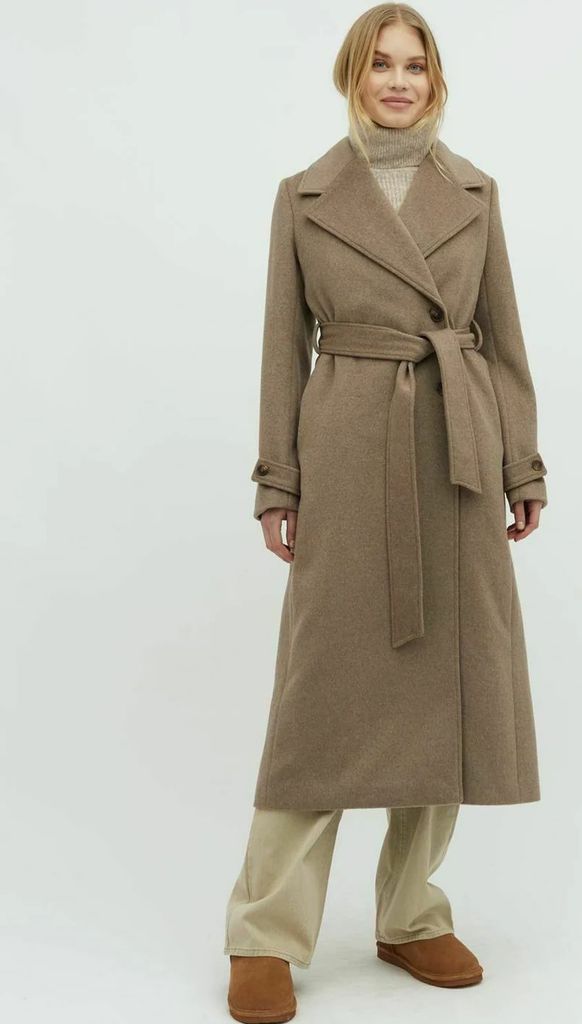 kasimira-m - trenchcoat - greige melange