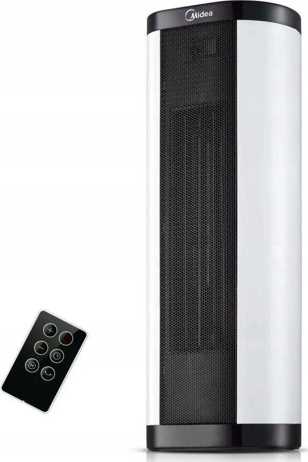 Midea Varmeblæser Stående/liggende 1200w/2000w Eco Funktion Fjernbetjening Timer