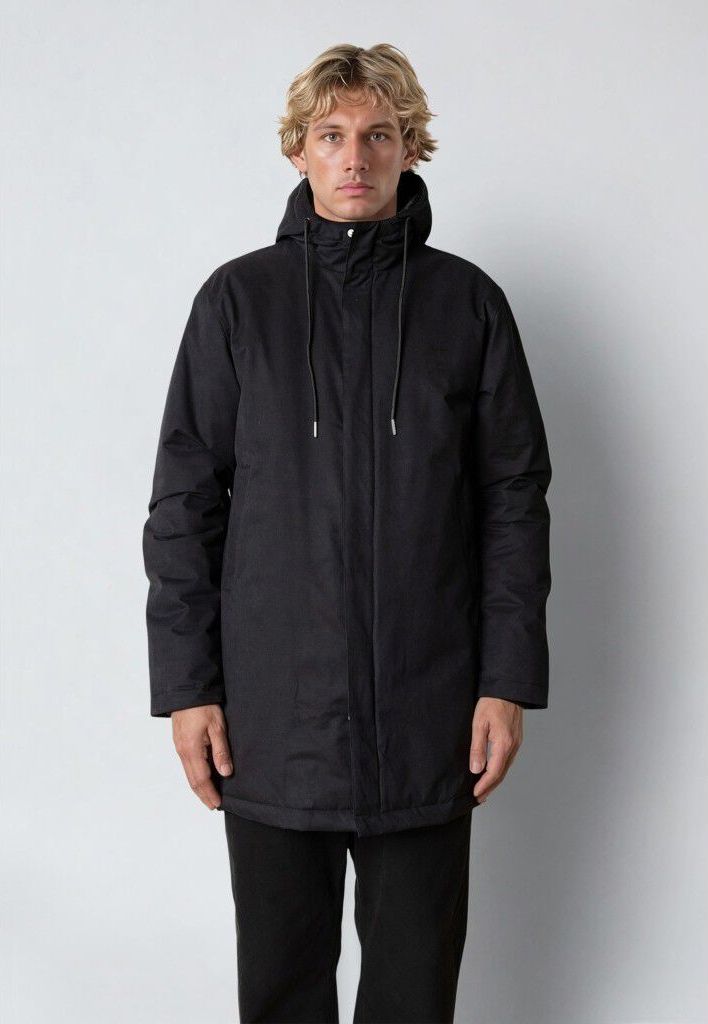 Fat Moose Sailor Long Jacket Mand Black