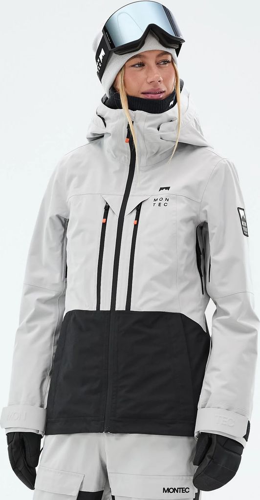Montec Moss W Snowboardjakke Dame - Light Grey/Black