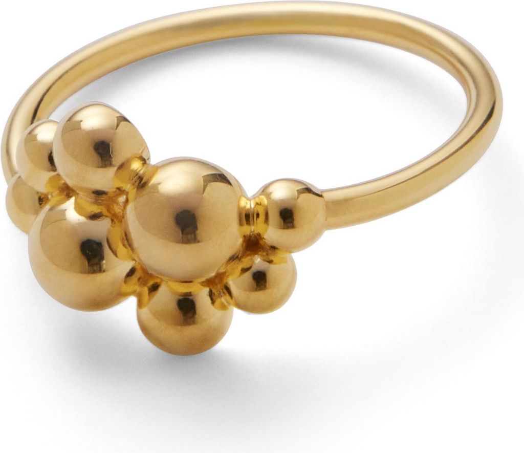 Pernille Corydon Pebble Ring Forgyldte Sølv Med Kugler - NEW