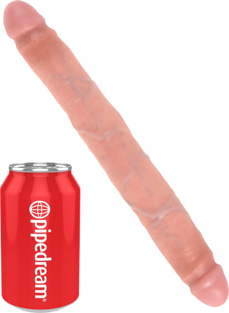 Pipedream King Cock Slim Dobbeldildo 30 cm Flesh