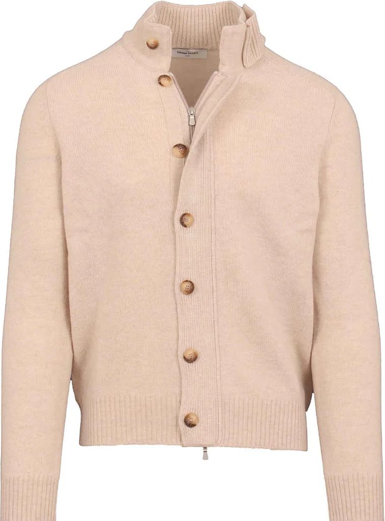 gran sasso cardigan vaspa sand