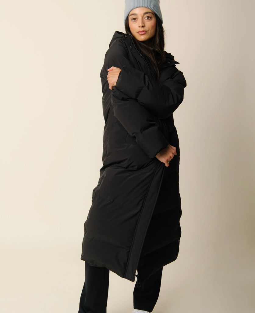 Cartel Copenhagen Perma Puffer Jacket Long Nero Dunjakker - Sort