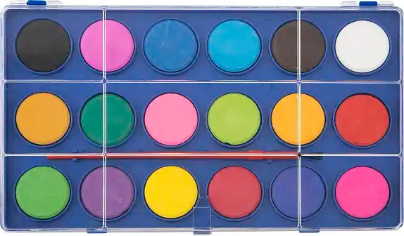 Grafix Watercolor Palette with Brush 18 colors. Fjernlager, 5-6 dages levering