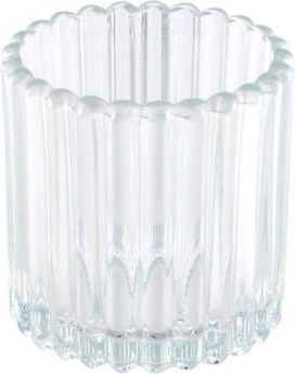 stribet glas fyrfadsstage