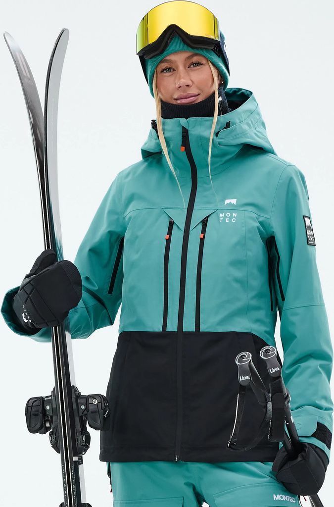 Montec Moss W Skijakke Dame - Turquoise/Black Shell