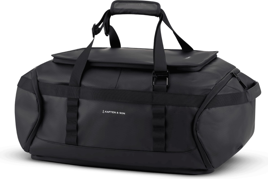 Kapten & Son Lisbon Large Duffel Backpack All Black