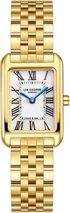 Lee Cooper Rectangle White LC08135.120 Quartz Mineralglas