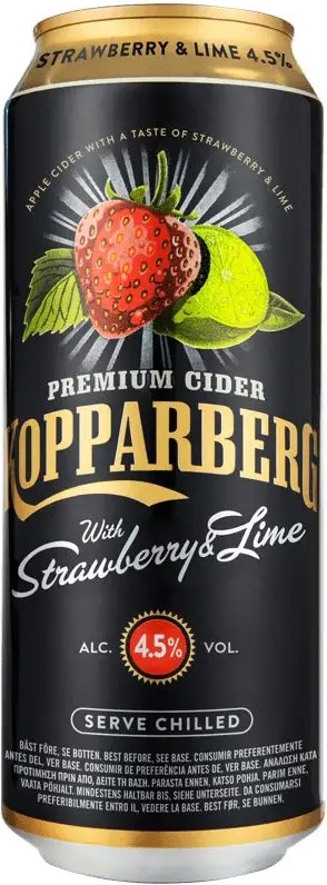 Kopparberg Strawberry Lime Cider 4.5% 50 cl