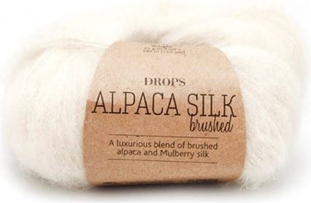 Brushed Alpaca Silk Uni Colour Garn 25 g yellow 30 Drops