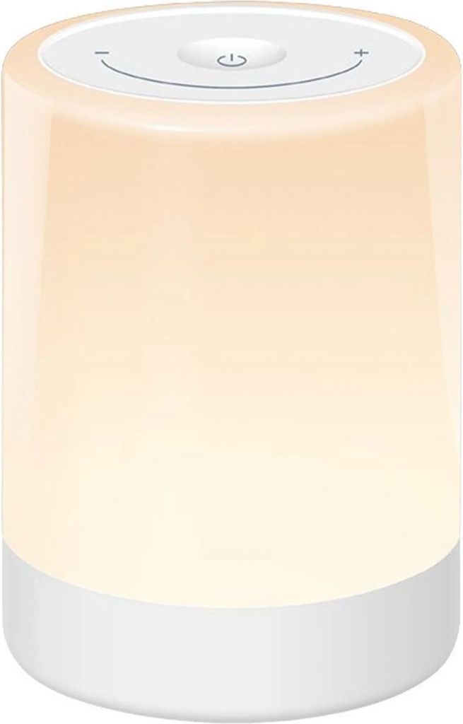 Lippa baby natlampe med farver, touch funktion og batteri, Hvid