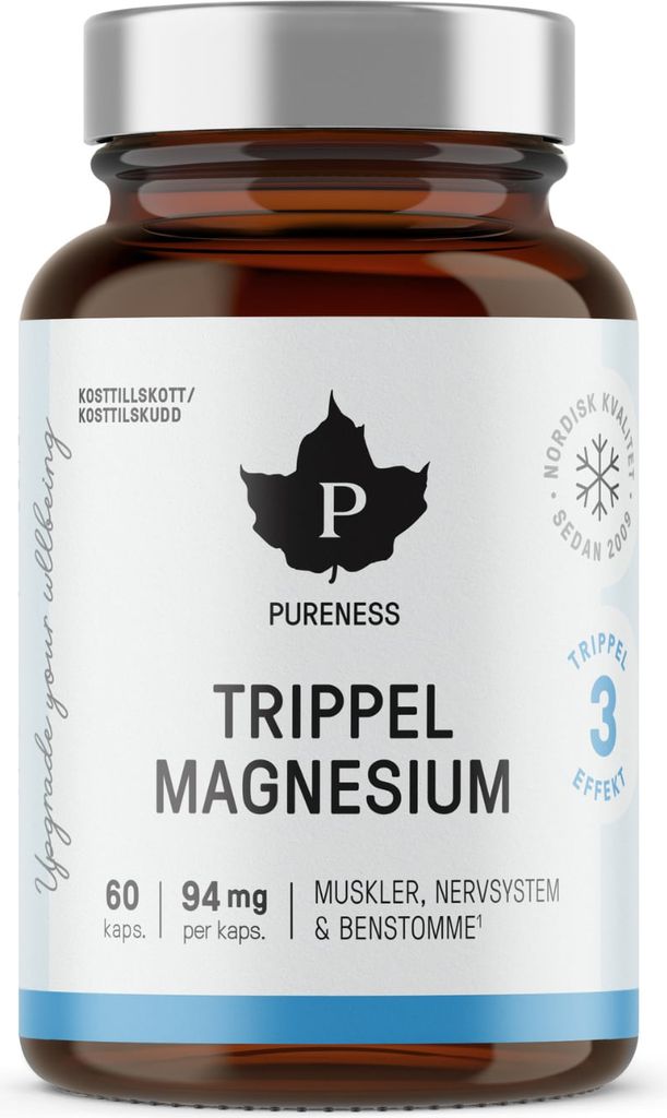 pureness trippel magnesium 120 kapslar