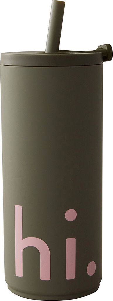 travel cup with straw 500ml with soft coating - termoflasker & termokrus