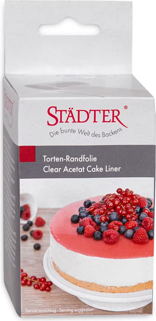 Städter Transparent Tårtkantsfolie 10 cm x 20 m