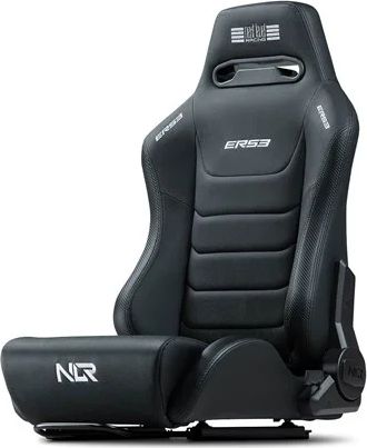 Next Level Racing ERS3 Elite Reclining Seat Racingstol för simracing - Svart - Polyuretanfaux läder - Upp till 150 kg