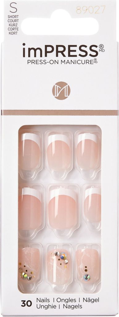 kiss impress press-on nails - flawless