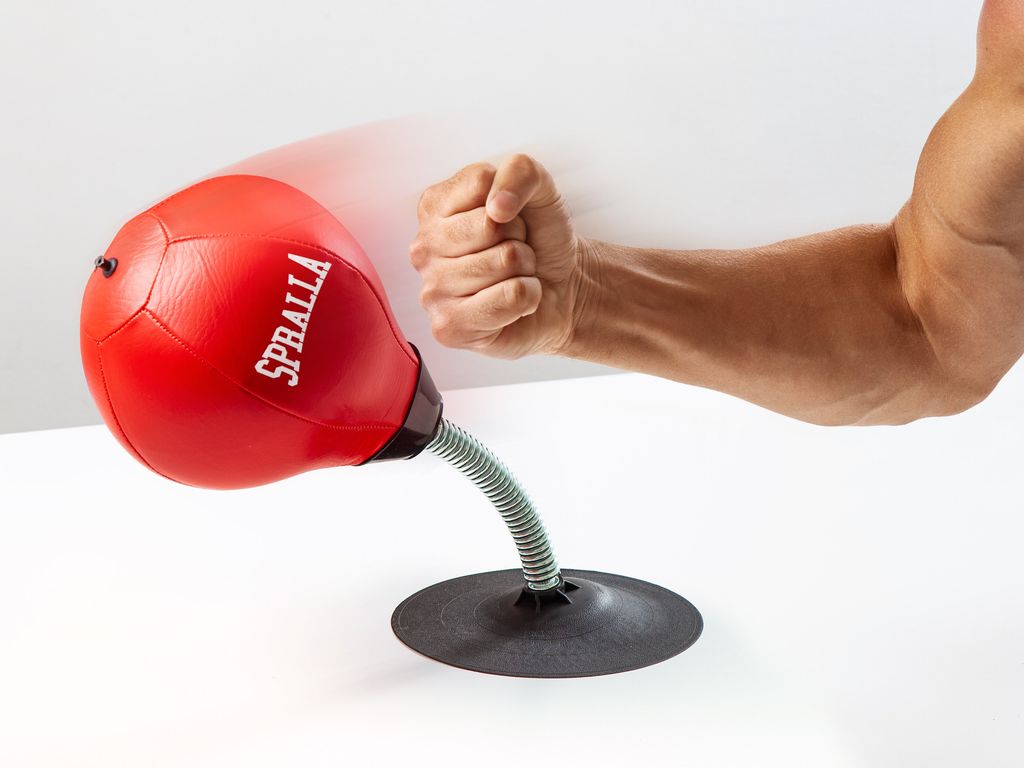 bokseball til skrivebordet - spralla