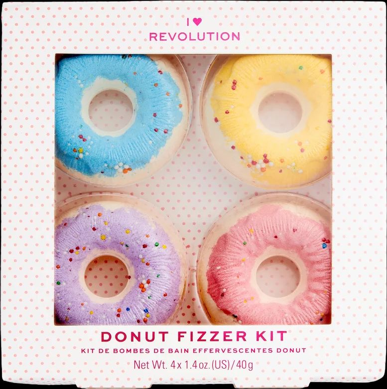 I Heart Revolution heart revolution donut fizzer kit bath bombs