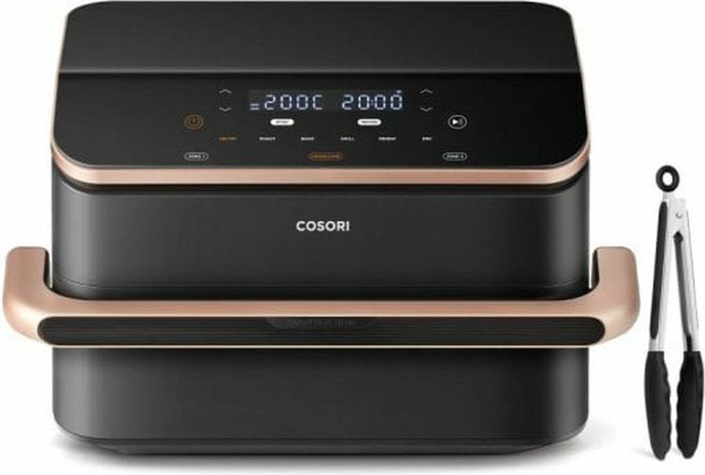 COSORI Oljefri Fritös - Dual Blaze Twinfry Chef Edition - 10L Kapacitet - 6 Program - 2800W - Svart