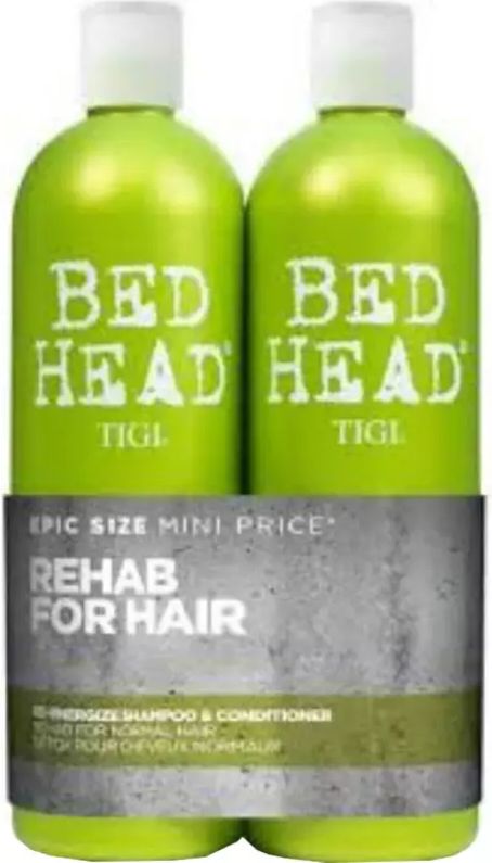 tigi bed head re-energize duo 2x750 ml (u. pumpe) 1500 ml