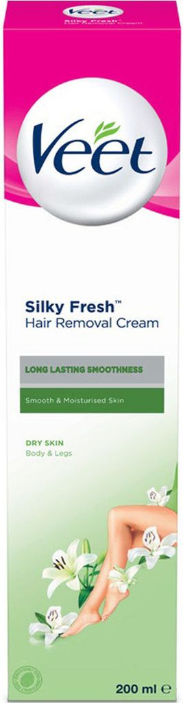 Veet silky fresh hair removal cream dry skin 200ml