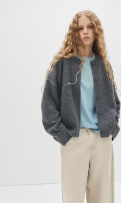 Pull&Bear Cardigan - Grå