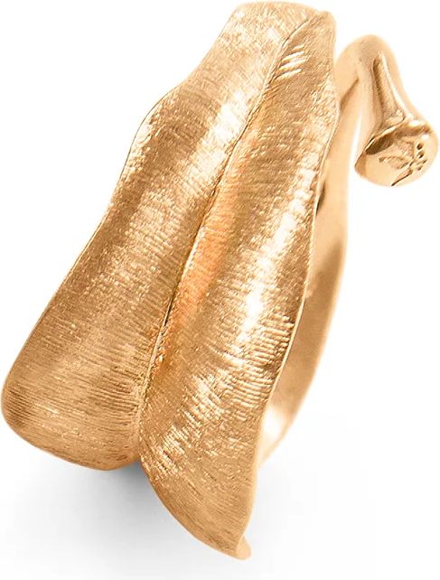 medium leaves 18k guld ring